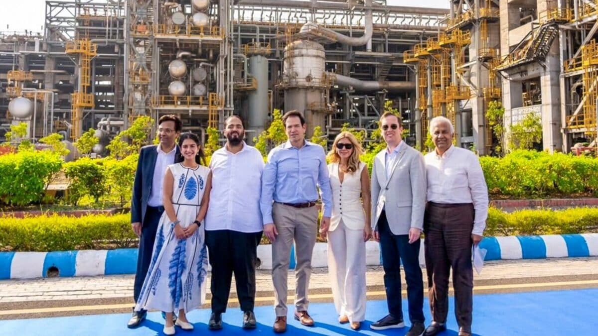 At Reliance's Jamnagar Refinery, Marco Rubio Pushes For Deeper US-India Energy Ties