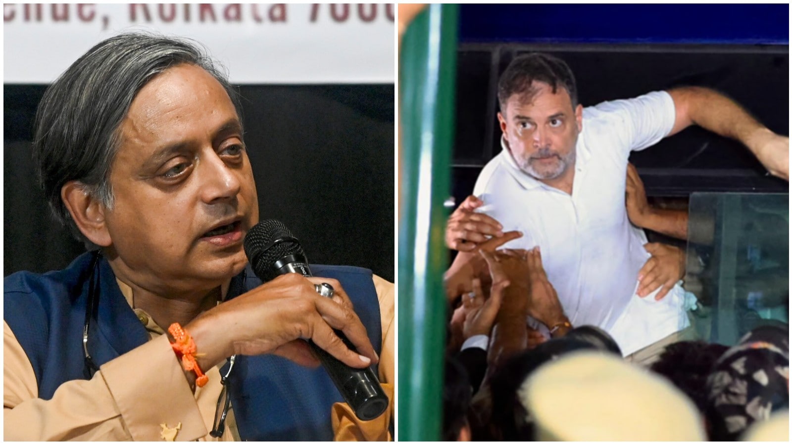 'Horrified, Disgraceful': Tharoor Condemns Govt Over Rahul Gandhi's Detention At EC March