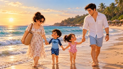 As a mom of twins, planning a trip is a project altogether. (AI generated image)