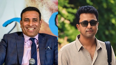 VVS Laxman (left) and Pragyan Ojha (PTI/IG/pragyanojha)