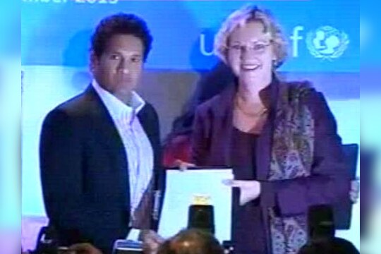 सचिन UNICEF चा ऍम्बॉसेडर