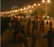 मरीन ड्राईव्हवर गर्दी  