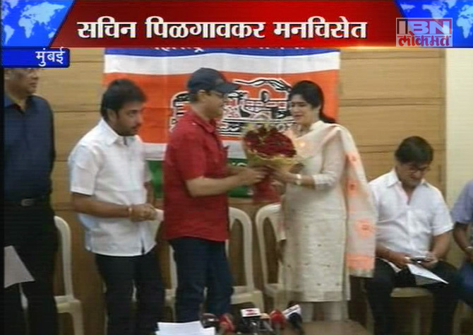 सचिन पिळगांवकर मनसे चित्रपट सेनेत