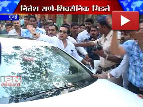 शिवसेना-राणेंचे कार्यकर्ते भिडले
