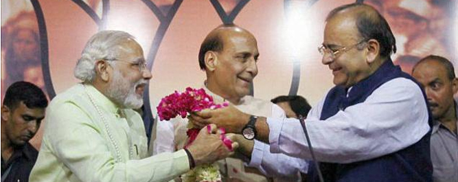 'टीम मोदी'मध्ये राजनाथांना गृह तर जेटलींना अर्थ खातं मिळण्याची शक्यता