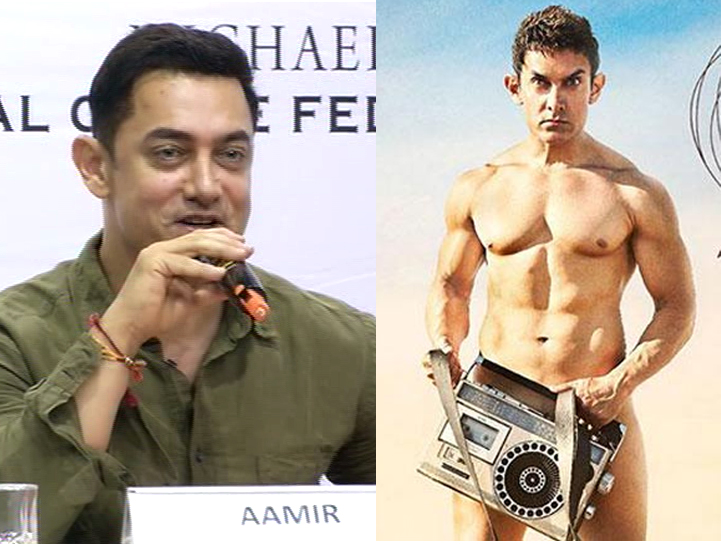 आमिर म्हणतो, पी.केच्या दुसर्या पोस्टरमध्ये ट्रान्झिस्टर सुद्धा नाही !