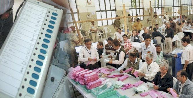 भाजपला धक्का; युपीत सायकल सुसाट,'हात'ही उंचावला