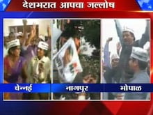 कार्यकर्त्यांचा जल्लोष 