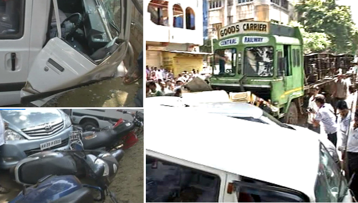 कोल्हापुरात विचित्र अपघात, ट्रकने 12 वाहनांना दिली धडक