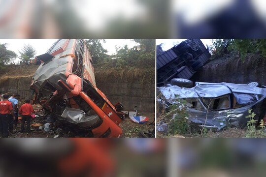 मुंबई-पुणे एक्स्प्रेस वेवर मृत्यूतांडव, भीषण अपघातात 17 ठार