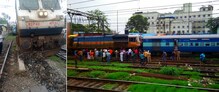 मस्जिद बंदरजवळ उद्यान एक्स्प्रेसचं इंजिन घसरलं मस्जिद बंदरजवळ उद्यान एक्स्प्रेसचं इंजिन घसरलं