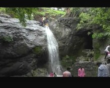 5 वर्षांनंतर रामलिंग धबधबा लागला वाहू 5 वर्षांनंतर रामलिंग धबधबा लागला वाहू