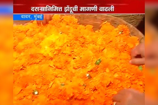 झेंडूच्या फुलांनी बहरलं दादरचं फुलमार्केट