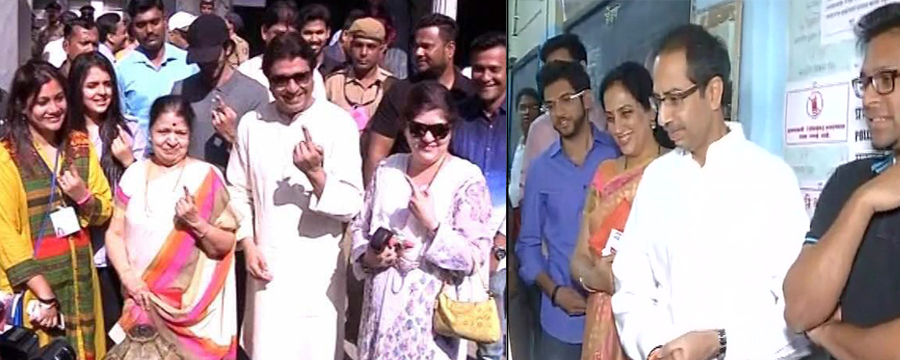 उद्धव म्हणाले,'आशीर्वाद आम्हाला मिळेल', तर राज म्हणतात, 'कोण जिंकत पाहायचं'