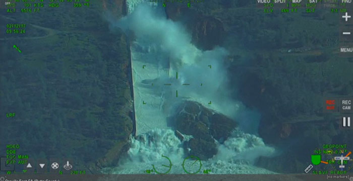 अमेरिकेतलं सर्वात उंच धरण फुटण्याचा धोका