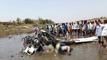 गोंदियात हेलिकॉप्टर कोसळलं, दोघांचा मृत्यू