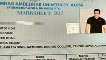 आग्र्याच्या डॉ. आंबेडकर विद्यापीठाचा सावळा गोंधळ, मार्कशीटवर लावला सलमानचा फोटो