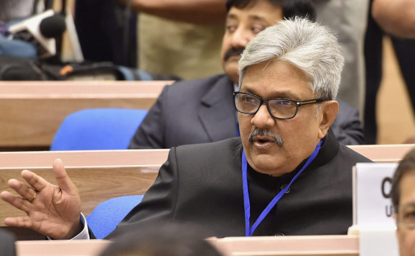 **FILE PHOTO** New Delhi: A file photo of Chief Justice of Uttarakhand High Court K M Joseph during the inauguration of the Joint Conference of Chief Ministers and Chief Justices at Vigyan Bhavan in New Delhi on Sunday, April 24, 2016. PTI Photo by Shahbaz Khan (PTI4_26_2018_000058B)
