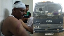 भांडण सोडवायला गेलेल्या पोलिसांनाच गावकऱ्यांची मारहाण, सात पोलीस जखमी