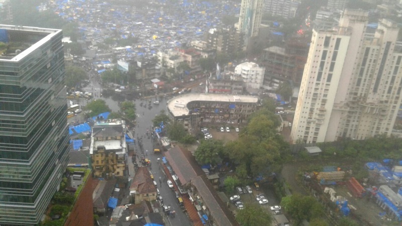 पश्चिम मुंबईमध्ये 'या' ठिकाणी होतोय मुसळधार पाऊस
