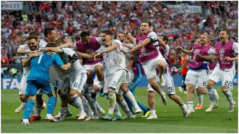 FIFA WC 2018 : थरारक सामन्यात पेनल्टी शूटआऊटमध्ये रशियाची स्पेनवर ४-३ने मात