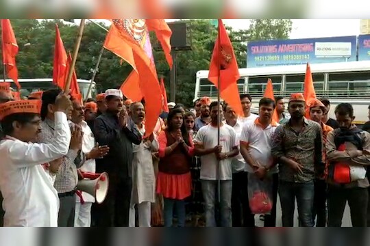 Mumbai band : ठाण्यात मराठा आंदोलक उतरले रस्त्यावर, पूर्व भागात मोठी वाहतूक कोंडी