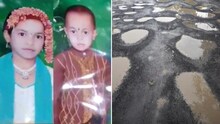 खड्ड्यांनी घेतला बहीण-भावाचा बळी