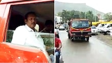 VIDEO : कार नव्हे, उदयनराजेंनी डंपर घेऊन शहरात मारला फेरफटका VIDEO : कार नव्हे, उदयनराजेंनी डंपर घेऊन शहरात मारला फेरफटका