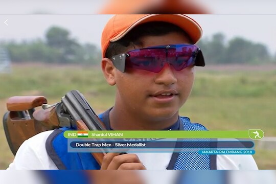 Asian Games 2018: १५ वर्षांच्या शार्दुल विहानने डबल ट्रॅपमध्ये जिंकले रौप्य पदक