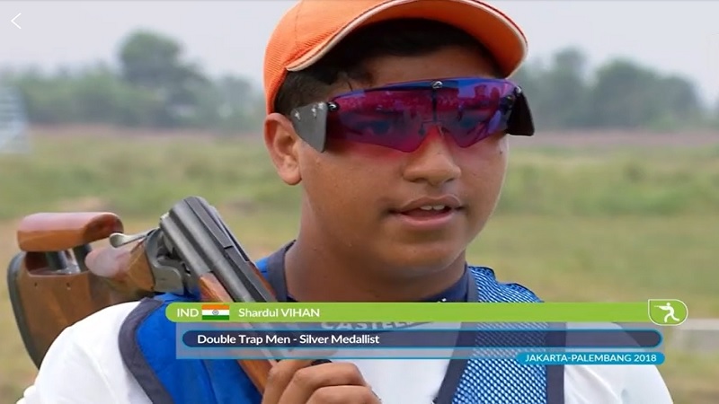 Asian Games 2018: १५ वर्षांच्या शार्दुल विहानने डबल ट्रॅपमध्ये जिंकले रौप्य पदक