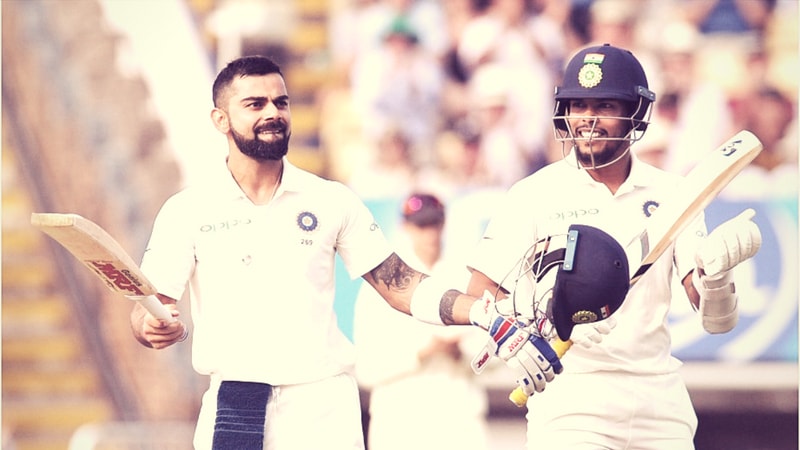 कसोटी क्रिकेटमध्ये कोहलीने 57.89 टक्के बदललेला अर्धशतक झळकावले. 20वं शतक लगावणाऱ्यांमध्ये सगळ्यात मोठं नाव डॉन ब्रॅडमनचं आहे. त्यांनी 69.04 टक्के असं यश मिळवलं आहे. विराटने आतापर्यंत 22 शतके आणि 16 अर्धशतक झळकावलं आहे. कसोटी क्रिकेटमध्ये कोहलीने 57.89 टक्के बदललेला अर्धशतक झळकावले. 20वं शतक लगावणाऱ्यांमध्ये सगळ्यात मोठं नाव डॉन ब्रॅडमनचं आहे. त्यांनी 69.04 टक्के असं यश मिळवलं आहे. विराटने आतापर्यंत 22 शतके आणि 16 अर्धशतक झळकावलं आहे.