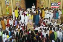 दगडूशेठ हलवाई गणपतीचा नयनरम्य देखावा ड्रोनमधून पहा