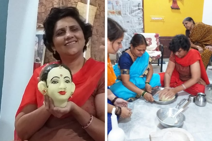 चित्पावन ब्राह्मणांमध्ये अष्टमीला महालक्ष्मी पूजन ही एक परंपरा आहे. त्यासाठी तांदळाच्या उकडीपासून देवीचा मुखवटा तयार करून त्याची स्थापना केली जाते. आणि अष्टमीला घागर फुंकून देवीचा जागर केला जोतो. मी आणि माझ्या कुटुंबियांनी गेल्या 25 वर्षापासून अव्याहतपणे ही परंपरा जोपासलीय. चित्पावन ब्राह्मणांमध्ये अष्टमीला महालक्ष्मी पूजन ही एक परंपरा आहे. त्यासाठी तांदळाच्या उकडीपासून देवीचा मुखवटा तयार करून त्याची स्थापना केली जाते. आणि अष्टमीला घागर फुंकून देवीचा जागर केला जोतो. मी आणि माझ्या कुटुंबियांनी गेल्या 25 वर्षापासून अव्याहतपणे ही परंपरा जोपासलीय.
