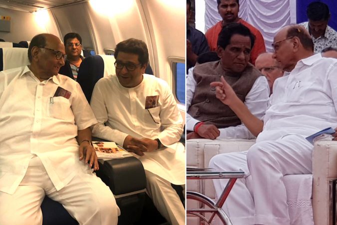 मुंबई, 25 आॅक्टोबर : निवडणुकांच्या तोंडावर राजकीय वाऱ्यांची दिशा बदलताना पाहायला मिळतीय. मनसेला आघाडीत घेण्यासाठी इच्छुक असणाऱ्या राष्ट्रवादीचे अध्यक्ष शरद पवार यांच्या प्रयत्नाचा नवा अंक आज पुन्हा समोर आला आहे. मुंबई, 25 आॅक्टोबर : निवडणुकांच्या तोंडावर राजकीय वाऱ्यांची दिशा बदलताना पाहायला मिळतीय. मनसेला आघाडीत घेण्यासाठी इच्छुक असणाऱ्या राष्ट्रवादीचे अध्यक्ष शरद पवार यांच्या प्रयत्नाचा नवा अंक आज पुन्हा समोर आला आहे.