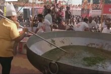 VIDEO : अबब.. जळगावात शिजलं 3 हजार किलो वांग्याचं लज्जतदार भरीत