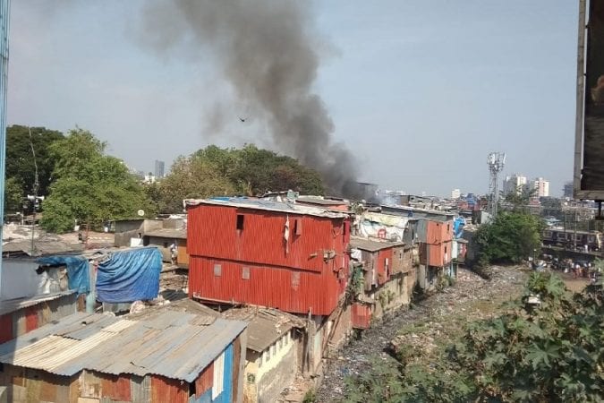 वांद्रे झोपडपट्टीत अग्नितांडव - मुंबईतील वांद्रे स्टेशन परिसरालगत मोठ्या प्रमाणात झोपडपट्टींचा परिसर आहे. गेल्या सहा महिन्यात अनेक वेळा छोट्या मोठ्या आगीच्या घटना घडल्या आहेत. सुदैवाने या आगीत कोणतीही जीवितहानी झाली नाही पण या आगीमुळे झोपडपट्टीत राहणाऱ्यांचा संसार उघड्यावर आला. वांद्रे झोपडपट्टीत अग्नितांडव - मुंबईतील वांद्रे स्टेशन परिसरालगत मोठ्या प्रमाणात झोपडपट्टींचा परिसर आहे. गेल्या सहा महिन्यात अनेक वेळा छोट्या मोठ्या आगीच्या घटना घडल्या आहेत. सुदैवाने या आगीत कोणतीही जीवितहानी झाली नाही पण या आगीमुळे झोपडपट्टीत राहणाऱ्यांचा संसार उघड्यावर आला.