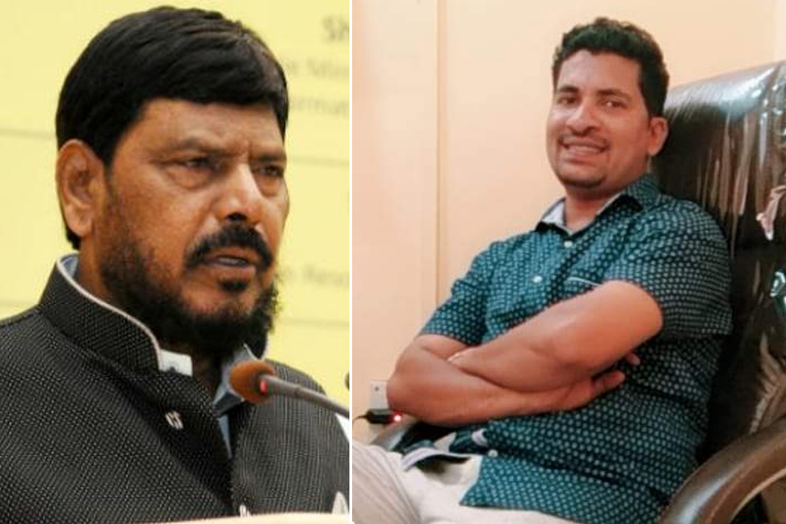 आठवलेंवर हल्ला करणारा तरूण निघाला त्यांचाच कार्यकर्ता, गुन्हा दाखल