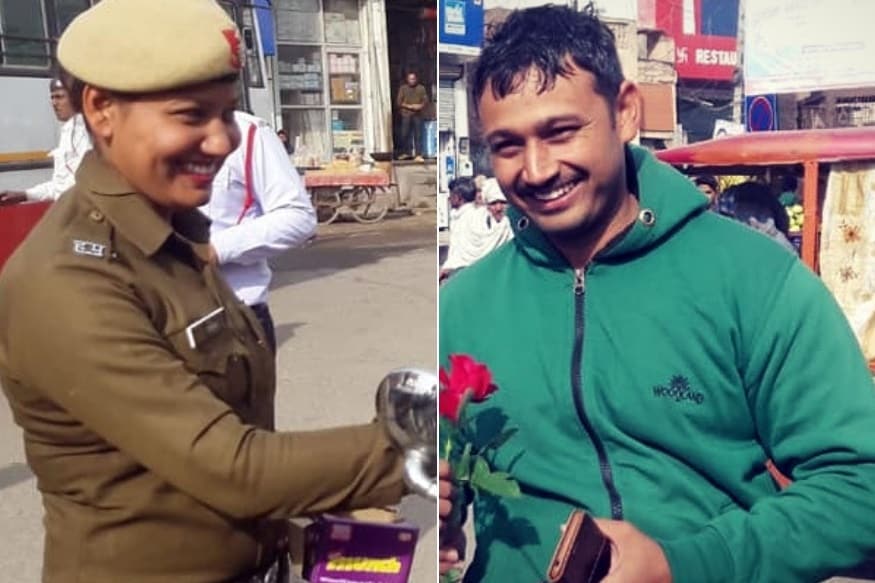 पण ड्युटीवर असणाऱ्या महिला ट्रॅफिक पोलिसानं आपल्या पतीलाच बिनाहेल्मेट गाडी चालवताना पकडलं तर काय होईल हे हरयाणामधल्या झज्जरच्या रस्त्यावर पाहायला मिळालं. पण ड्युटीवर असणाऱ्या महिला ट्रॅफिक पोलिसानं आपल्या पतीलाच बिनाहेल्मेट गाडी चालवताना पकडलं तर काय होईल हे हरयाणामधल्या झज्जरच्या रस्त्यावर पाहायला मिळालं.
