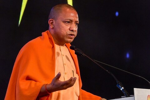 New Delhi: Uttar Pradesh Chief Minister Yogi Adityanath addresses the Jagran forum on the 75th anniversary of Dainik Jagran newspaper, in New Delhi, Friday, Dec. 07, 2018. (PTI Photo/Manvender Vashist)(PTI12_7_2018_000118B)