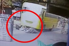 VIDEO : कधीच नसेल पाहिलेला अपघात, बसखाली आल्यानंतरही बचावले 3 तरूण!