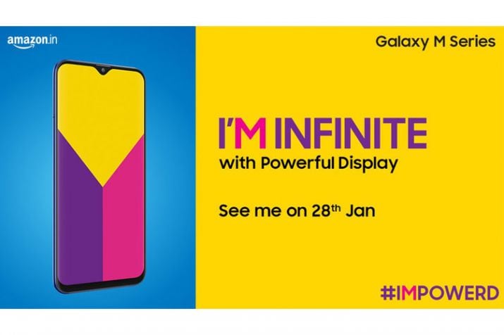 Samsung Galaxy M सीरिज येत्या 28 तारखेला भारतात लाँच करणार आहे. यामध्ये Galaxy M10, Galaxy M20 आणि Galaxy M30 स्मार्टफोनचा सहभाग आहे. हे तिन्ही फोन 'अॅमेझॉन'वर लाँच केले जाणार आहेत. Samsung Galaxy M सीरिज येत्या 28 तारखेला भारतात लाँच करणार आहे. यामध्ये Galaxy M10, Galaxy M20 आणि Galaxy M30 स्मार्टफोनचा सहभाग आहे. हे तिन्ही फोन 'अॅमेझॉन'वर लाँच केले जाणार आहेत.