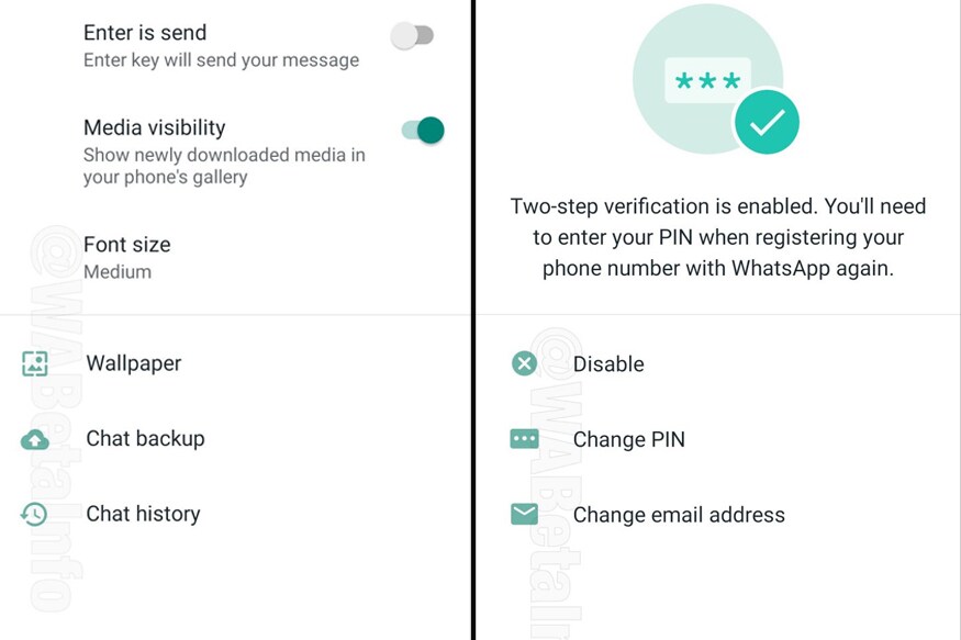 याआधी Accounts च्या खाली Privacy, Security, Two-Step verification, change number असं लिहलेलं असायचं. मात्र आता त्याच्यासोबत सिम्बॉलदेखील दिसणार आहे. याआधी Accounts च्या खाली Privacy, Security, Two-Step verification, change number असं लिहलेलं असायचं. मात्र आता त्याच्यासोबत सिम्बॉलदेखील दिसणार आहे.