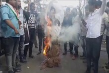 Pulwama Terror Attack : मुंबईत जाळला 'त्या' दहशतवाद्याचा पुतळा