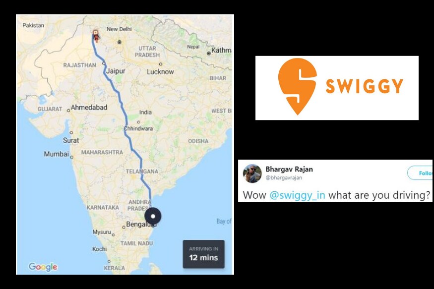 ते झालं असं की, बंगळुरूच्या एका यूजरने Swiggyवरून जेवन ऑर्डर केलं. जेवणाचं स्टेटस पाहिल्यानंतर यूजर तर थक्क झालाच पण तुम्हीही पाहातच रहाल. ते झालं असं की, बंगळुरूच्या एका यूजरने Swiggyवरून जेवन ऑर्डर केलं. जेवणाचं स्टेटस पाहिल्यानंतर यूजर तर थक्क झालाच पण तुम्हीही पाहातच रहाल.