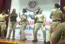 VIDEO व्हायरल : सपना चौधरीच्या गाण्यावर महिला पोलीस कर्मचाऱ्यांचे ठुमके