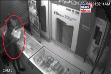 नवी मुंबईत मोबाईल दुकानावर चोरांचा डल्ला, चोरीची घटना CCTV मध्ये कैद