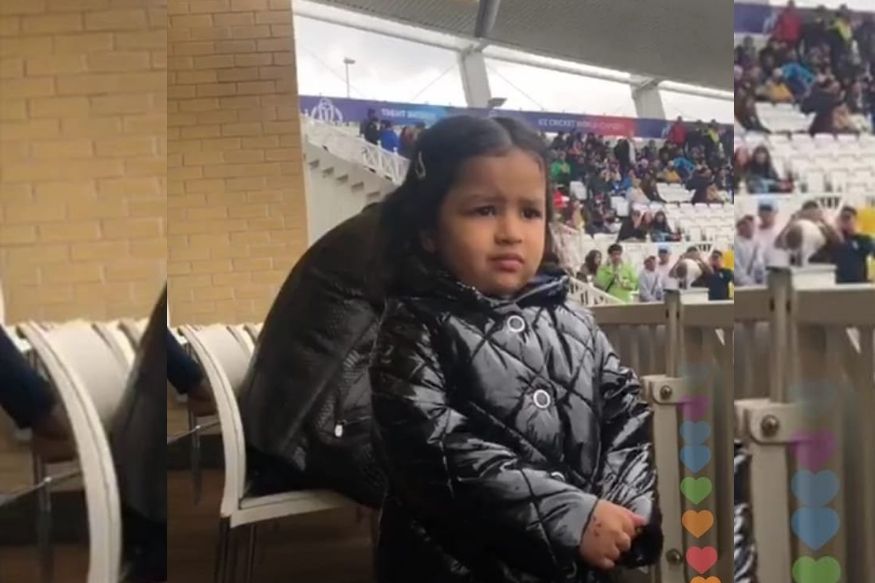 IND vs NZ : सामना रद्द झाल्यामुळं चक्क रडली झिवा, फोटो व्हायरल