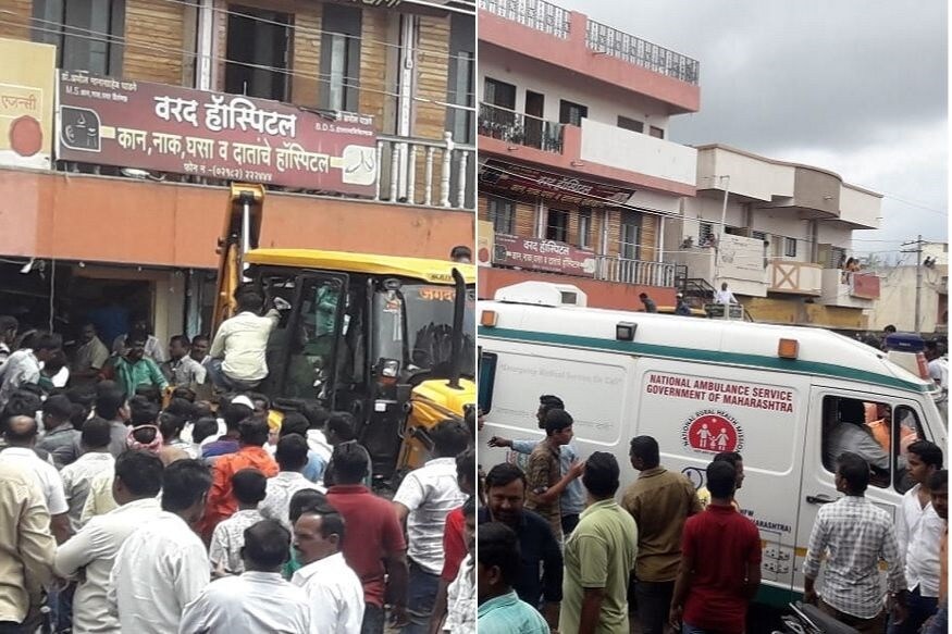 सकाळची वेळ असल्यामुळे बँकेमध्ये खातेदारांची गर्दी होती. त्यामुळे खातेदारांसह, बँकेचे कर्मचारीही ढिगाऱ्याखाली अडकल्याची माहिती देण्यात आली आहे. जेसीबीच्या मदतीने कोसळलेला स्लॅब बाहेर काढण्याचं काम सुरू आहे. सकाळची वेळ असल्यामुळे बँकेमध्ये खातेदारांची गर्दी होती. त्यामुळे खातेदारांसह, बँकेचे कर्मचारीही ढिगाऱ्याखाली अडकल्याची माहिती देण्यात आली आहे. जेसीबीच्या मदतीने कोसळलेला स्लॅब बाहेर काढण्याचं काम सुरू आहे.