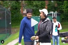83 Video- रणवीरसोबत प्रॅक्टिस करताना लेकानेच मोडली संदीप पाटील यांची बॅट