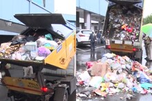 भाजप नगरसेवकाने महापालिकेच्या मुख्यालयासमोरच रिचवली कचऱ्याची गाडी